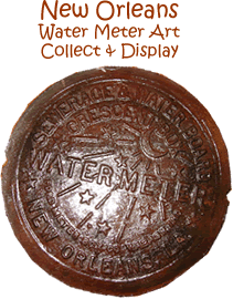 Treasured Crescent New Orleans Water Meter Art
